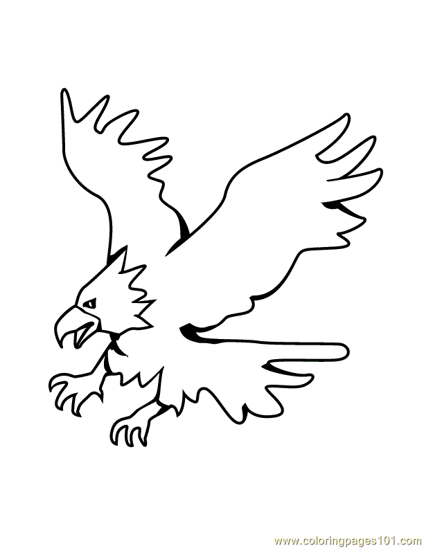 Coloring Pages Eagle (Birds > Eagle) - free printable coloring 