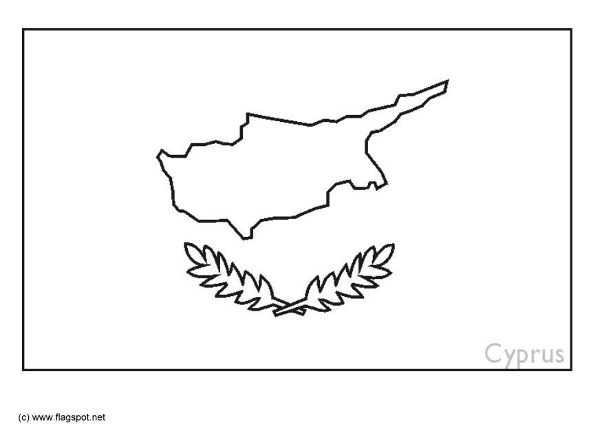 Coloring page flag Cyprus - img 6368.