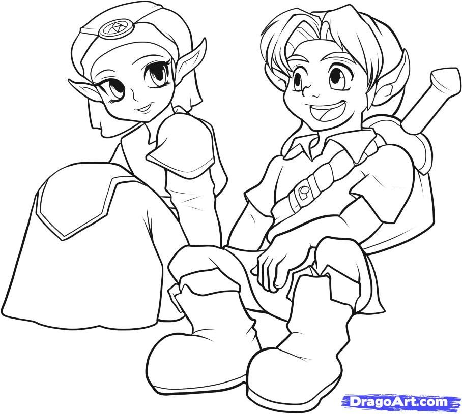 Zelda Coloring Page | Coloring is not just for kids!