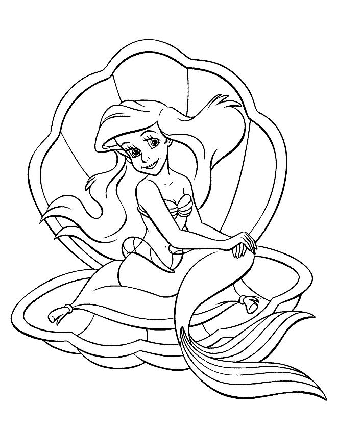 little mermaid coloring pages printable - Free Coloring Pages for Kids