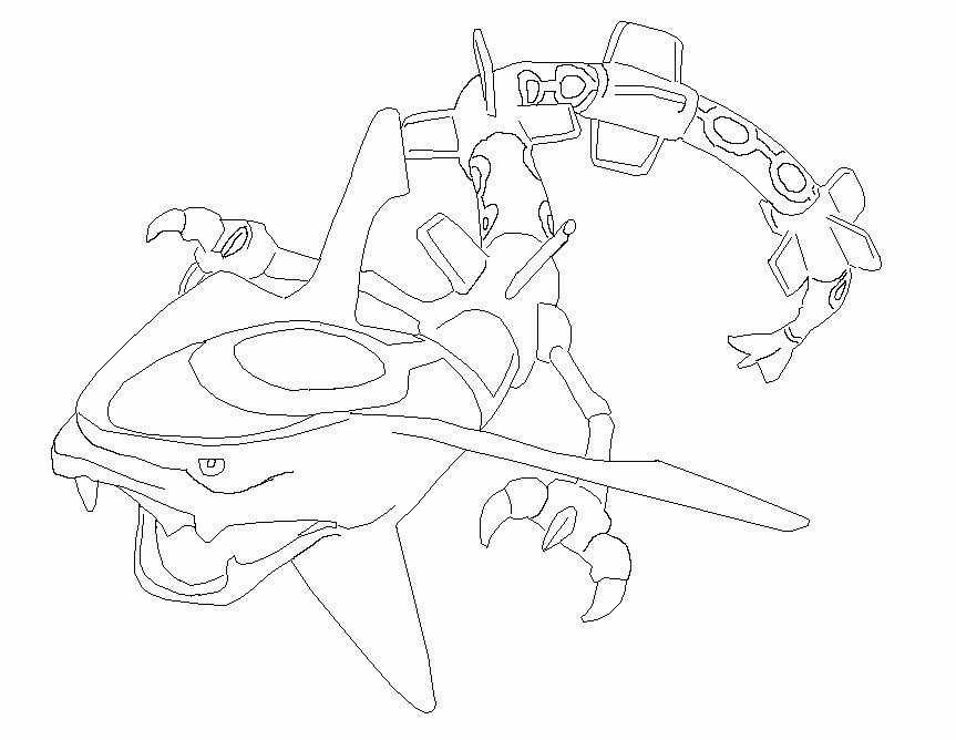Rayquaza Coloring Pages - Coloring Home