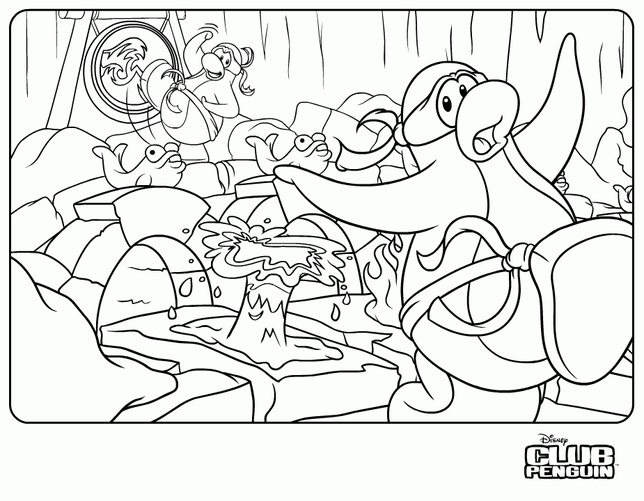 club penguin coloring pages puffles : Printable Coloring Sheet 