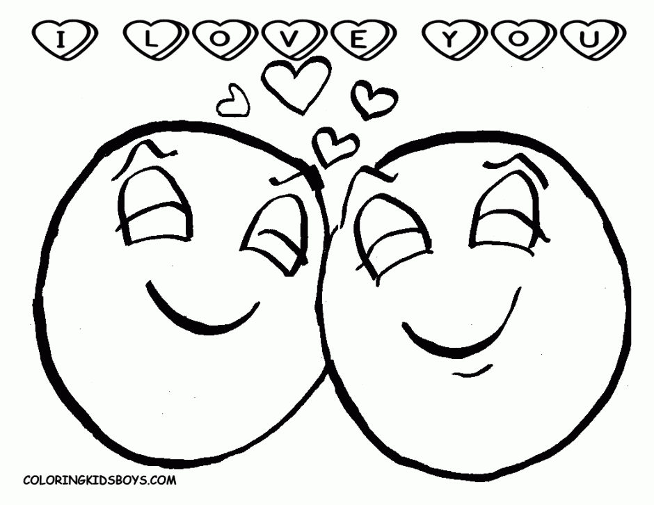 I Love You Printable Coloring Pages - Coloring Home