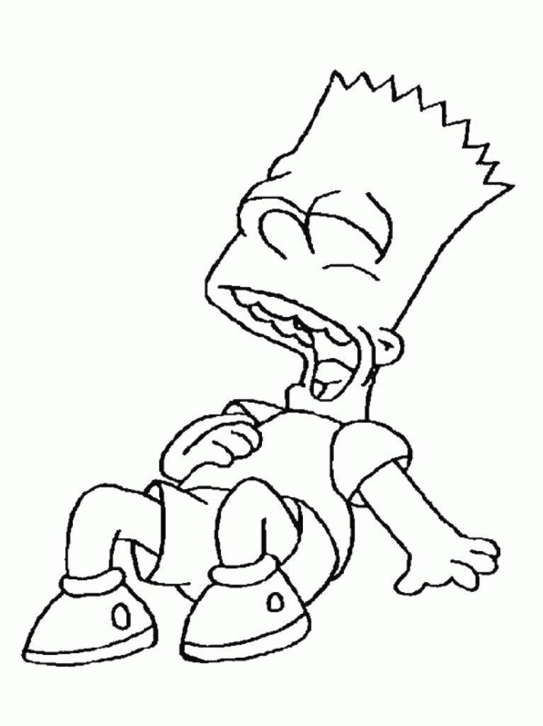 Free Printable Bart Simpsons Coloring Pages For Kids | Coloring Pages