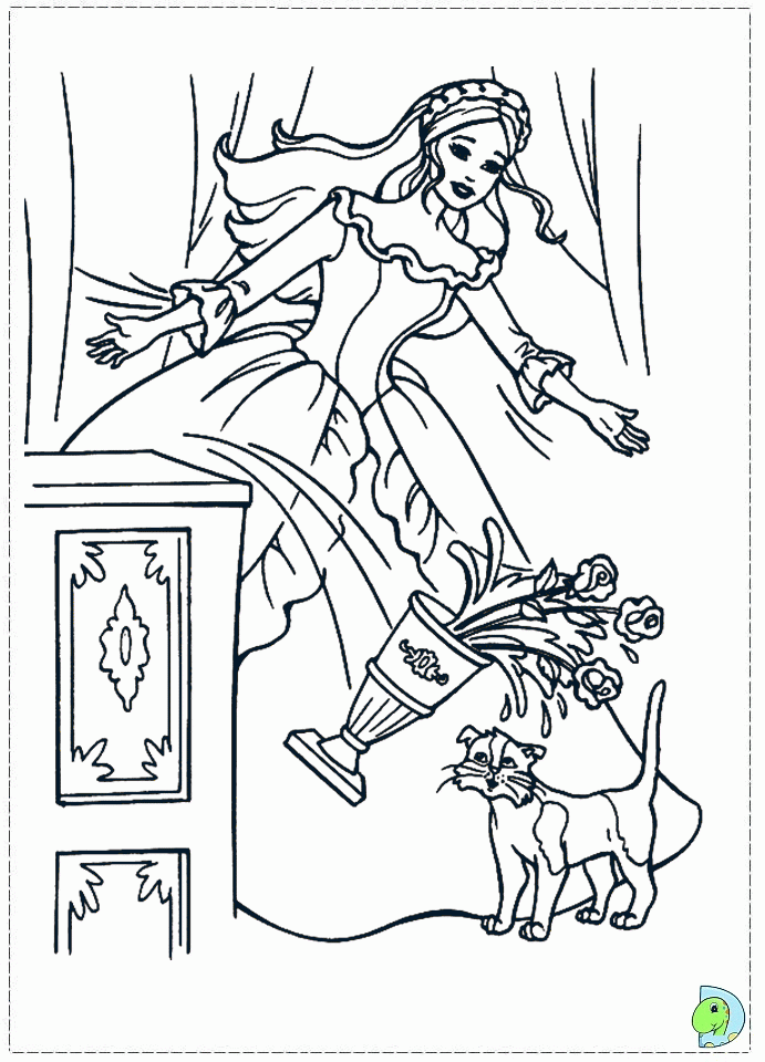 Barbie as the Princess and the Pauper coloring pages