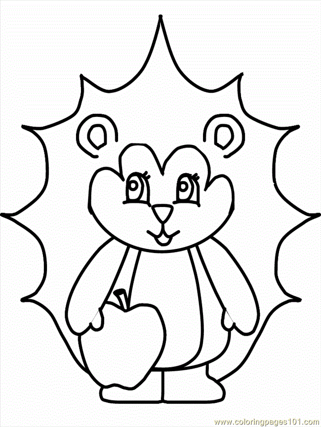 Coloring Pages Hungary Hedgehog (Countries > Others) - free 