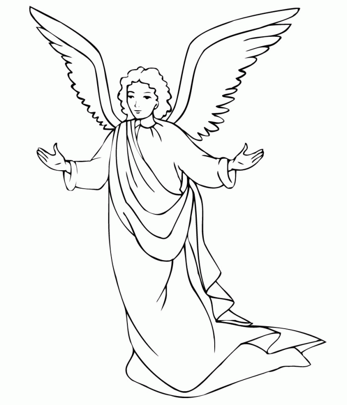 Angels Coloring Pages Picture