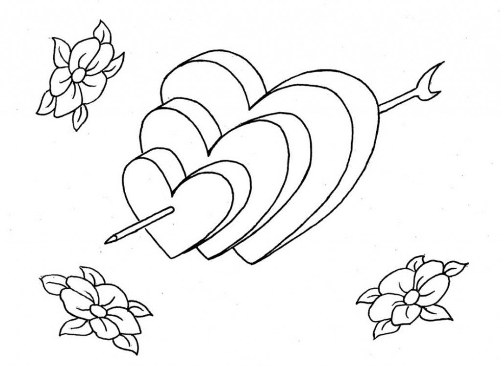 Hearts Coloring Pages | ColoringMates.