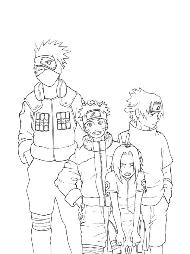 Activity Coloring Page Naruto - Kids Colouring Pages