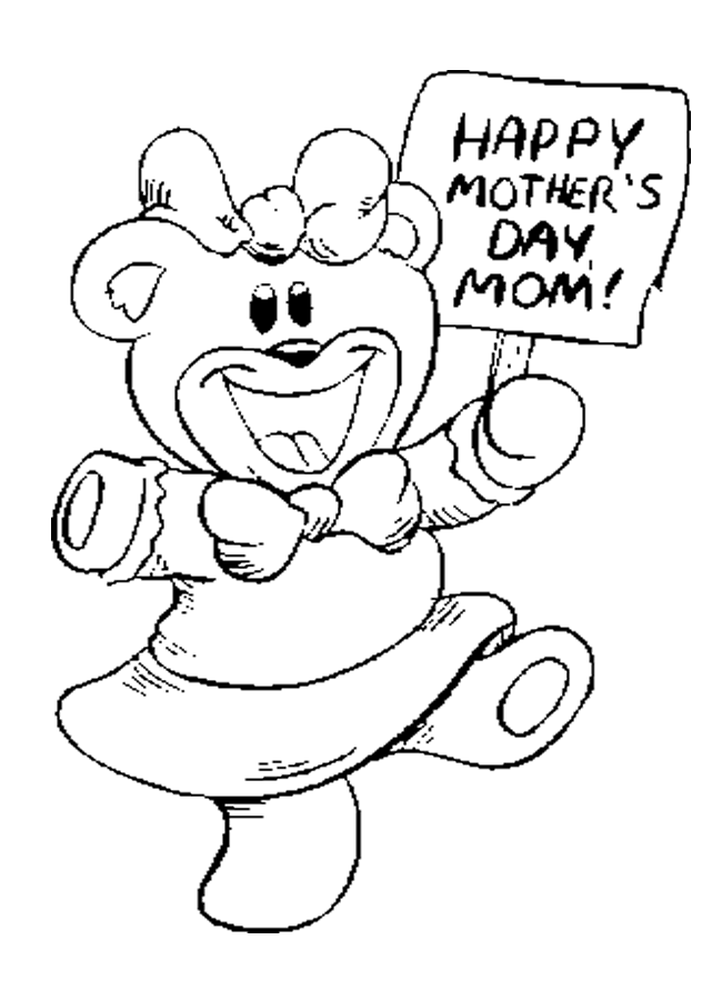 Mother's Day Coloring Pages for Kids- Coloring Book Pages for Kids