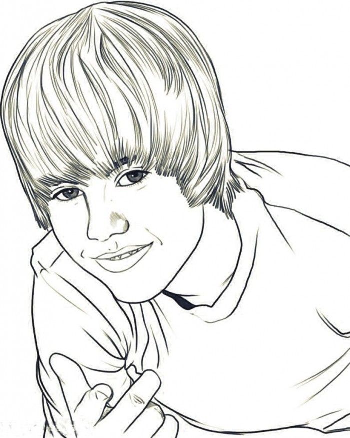 Justin Bieber Coloring Pages Print