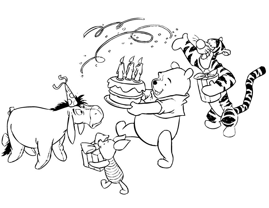 Classic Pooh Coloring Pages : Coloring Book Area Best Source for 
