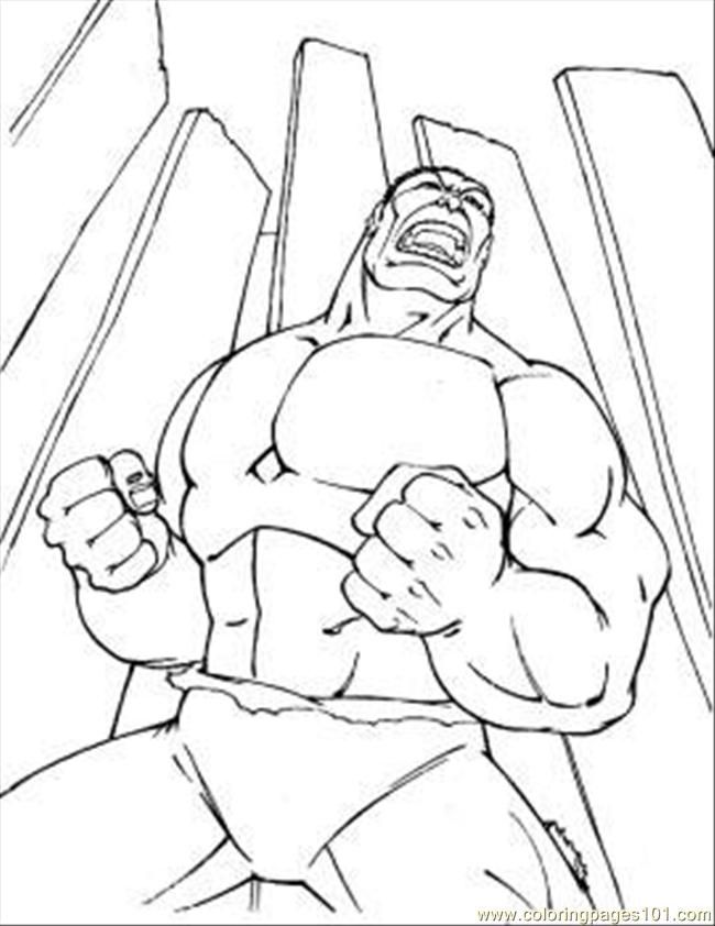 Coloring Pages Incredible Hulk Coloring Page (Cartoons > Hulk 