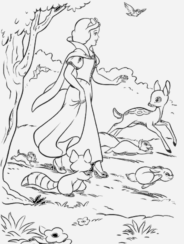 Disney Snow White print coloring pages. 15
