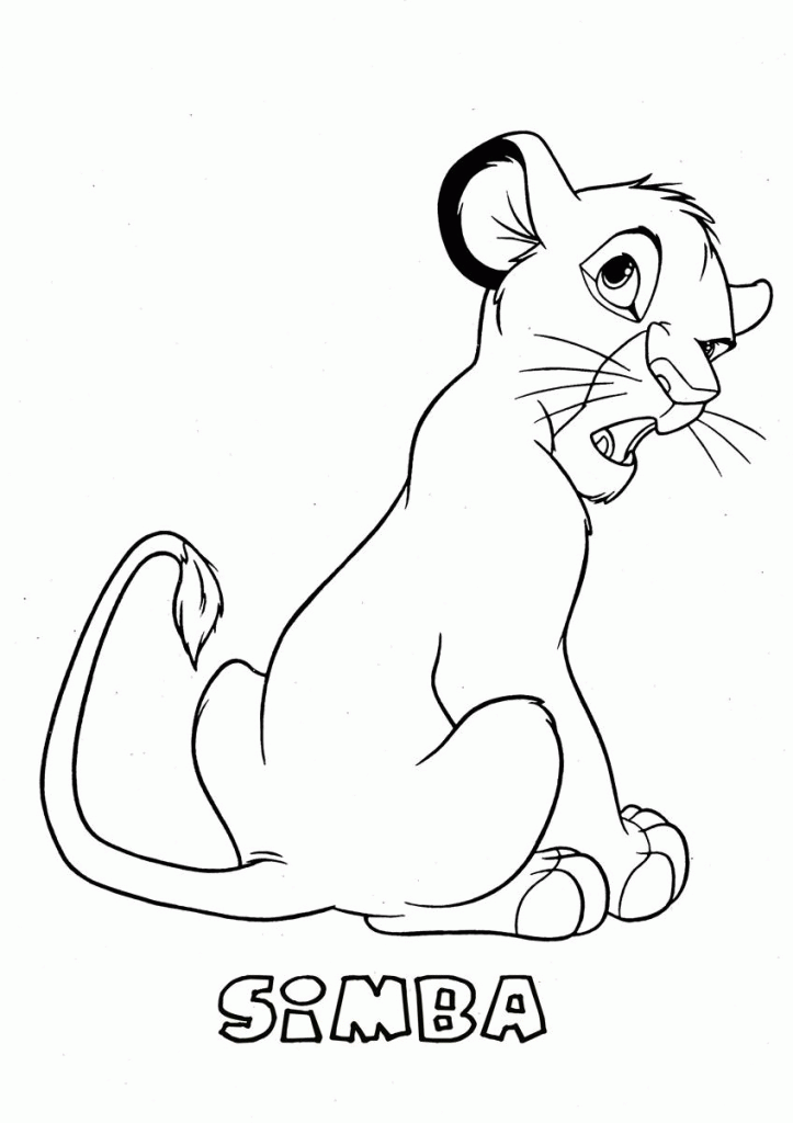 The Lion King 1 Colouring Pages (page 3)
