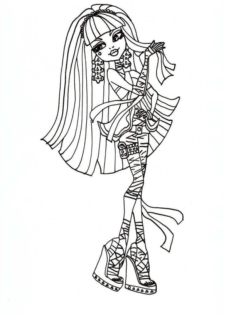 Cleo De Nile Monster High Coloring Page | Monster high