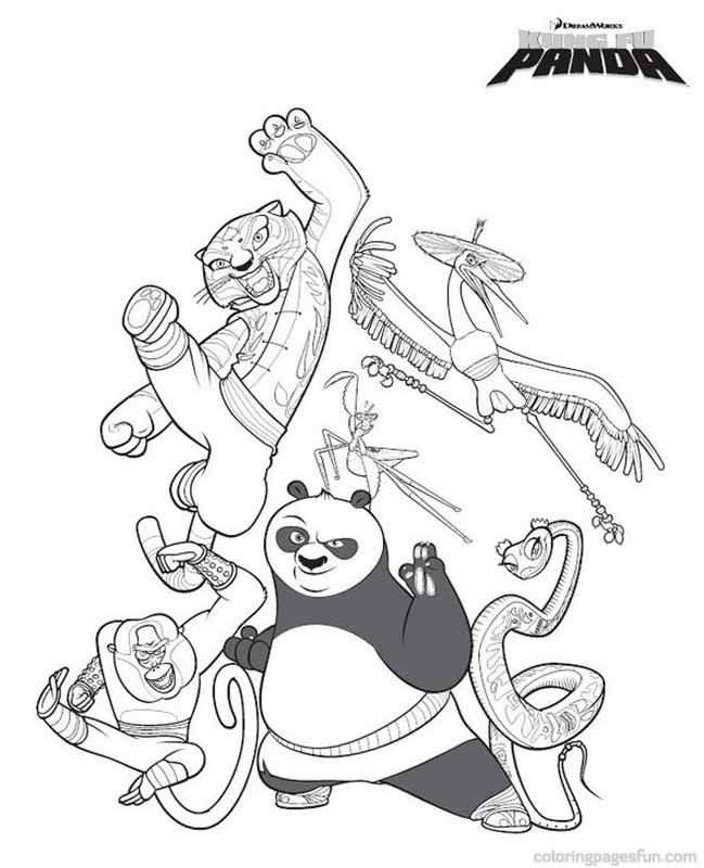 Kung Fu Panda | Free Printable Coloring Pages – Coloringpagesfun.com