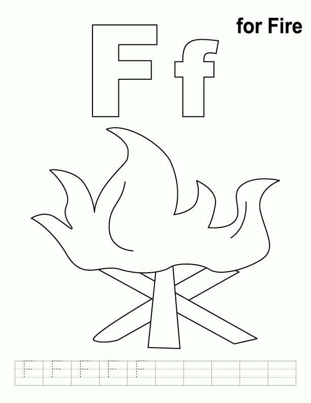 Coloring Pages Of Fire - Coloring Home