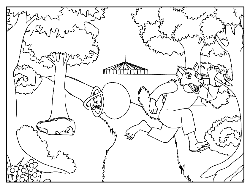 little pigs Colouring Pages (page 2)