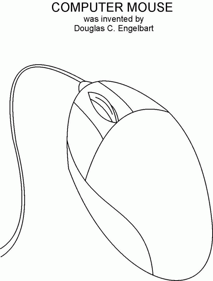 Computer Mouse Coloring Pages
