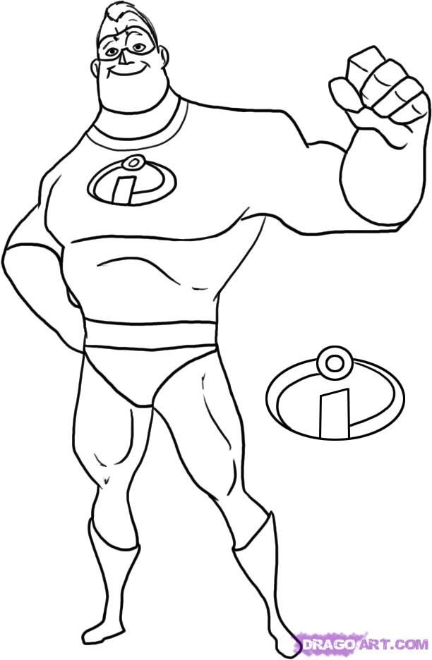 7 The Incredibles Coloring Pages | Free Coloring Page Site