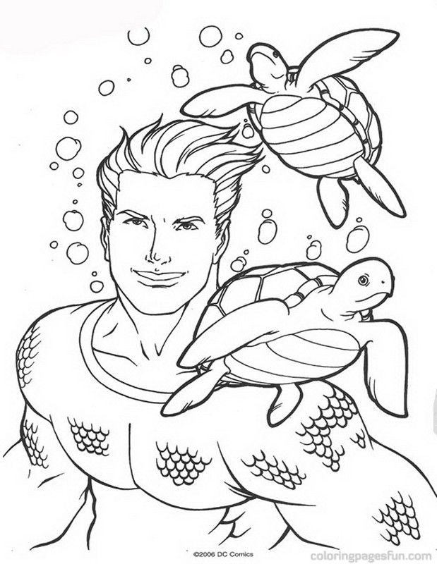 Aquaman | Free Printable Coloring Pages