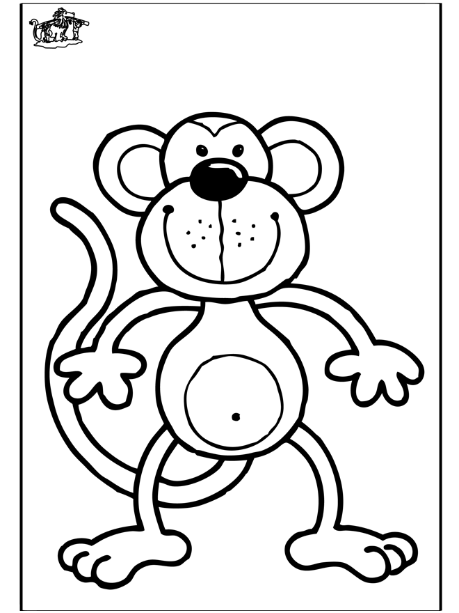 cartoon monkey coloring pages for kids | Best Coloring Pages