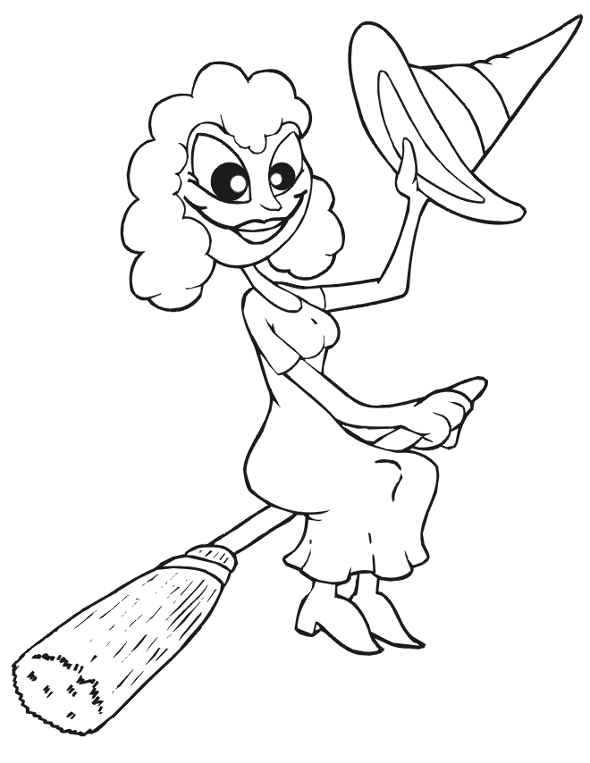 Witch Coloring Pages For Kids | Find the Latest News on Witch 