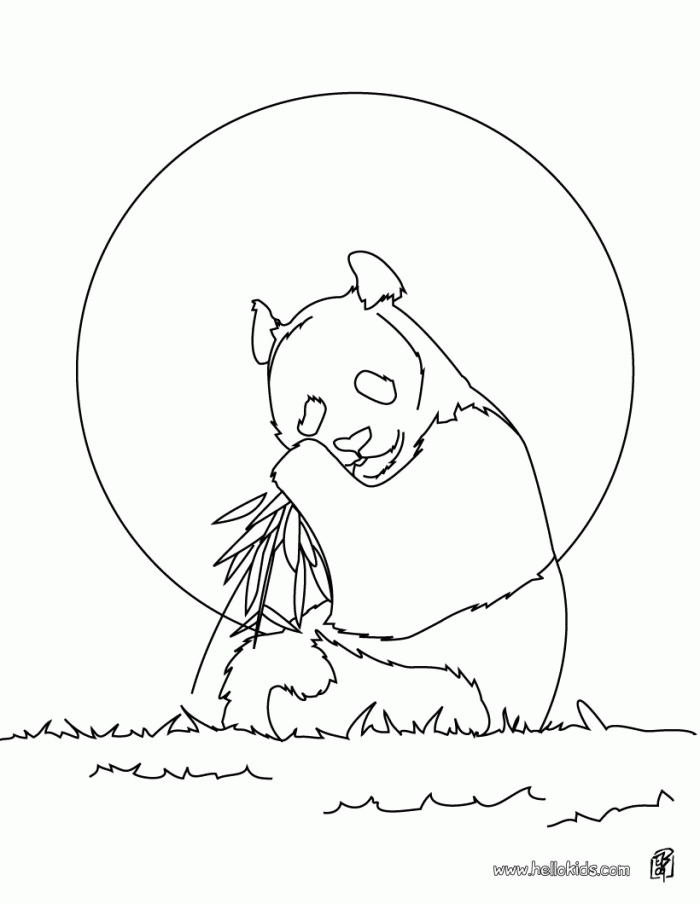 Giant Panda Coloring Pages