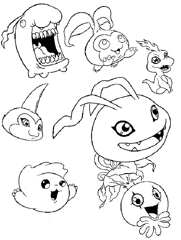 Digimon Coloring Pages 19 | Free Printable Coloring Pages 
