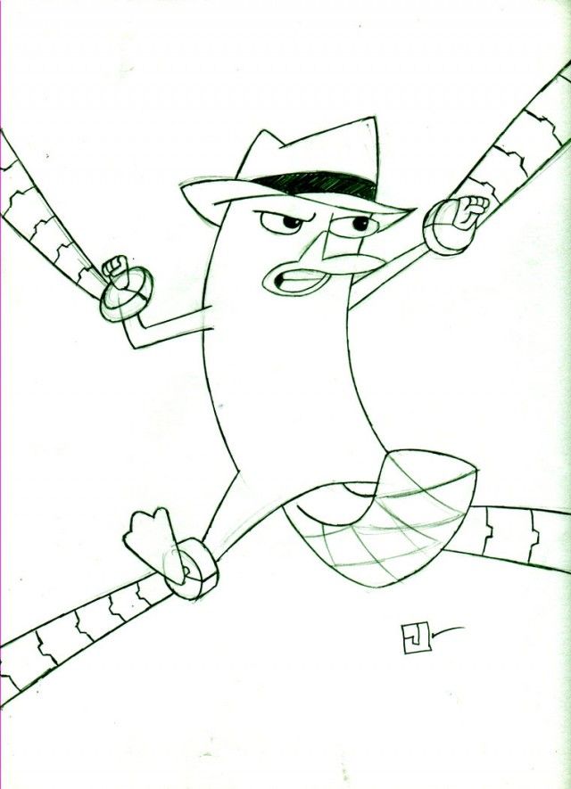 Agent P By MyTduck On DeviantART 15315 Perry The Platypus Coloring 