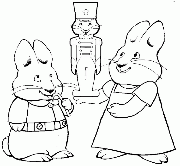Coloring page Max and Ruby 6