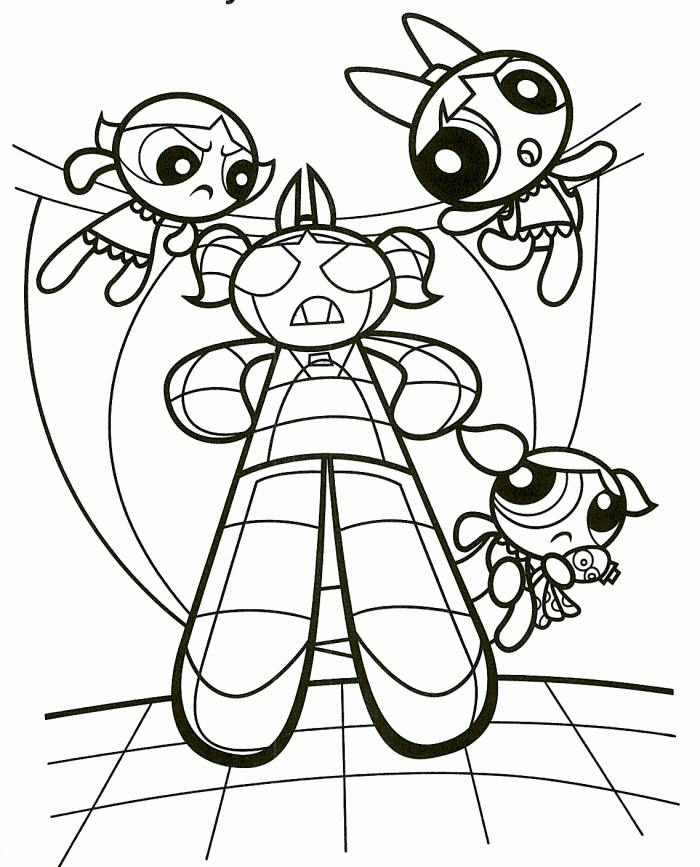 Powerpuff Girls Print Out Coloring Pages