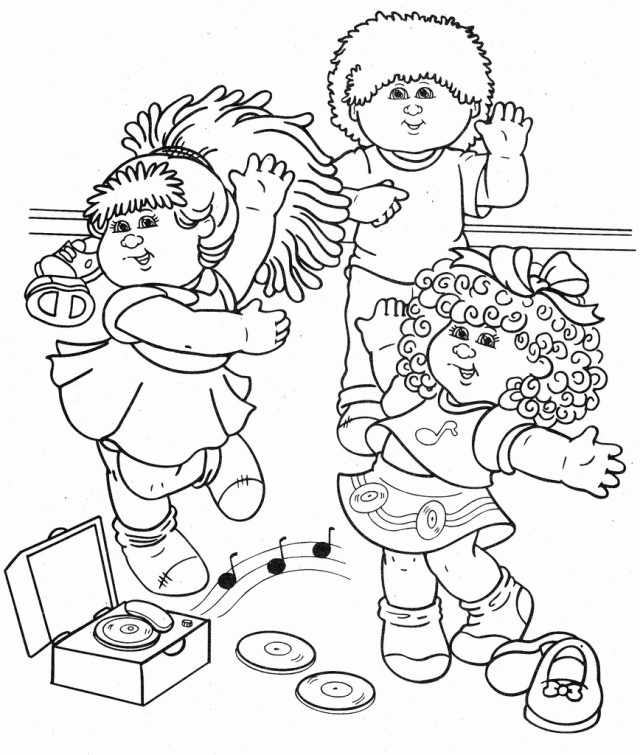 Cabbage Patch Kids Baby Colouring Pages 285168 Cabbage Patch Kids 
