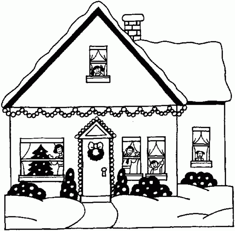 house picture coloring pages 41 - games the sun | games site flash 