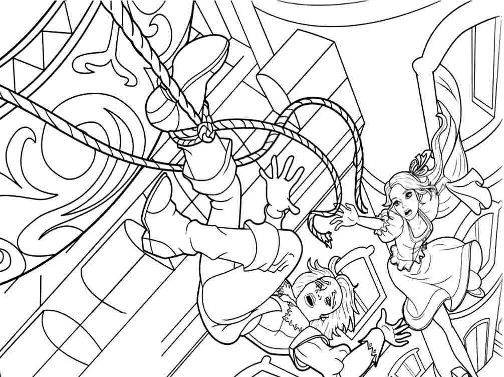 24195] Cartoon Barbie Colouring Pages Free Printable For Toddler.