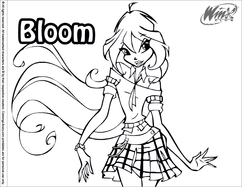 Winx Club coloring pages in the Coloring Library
