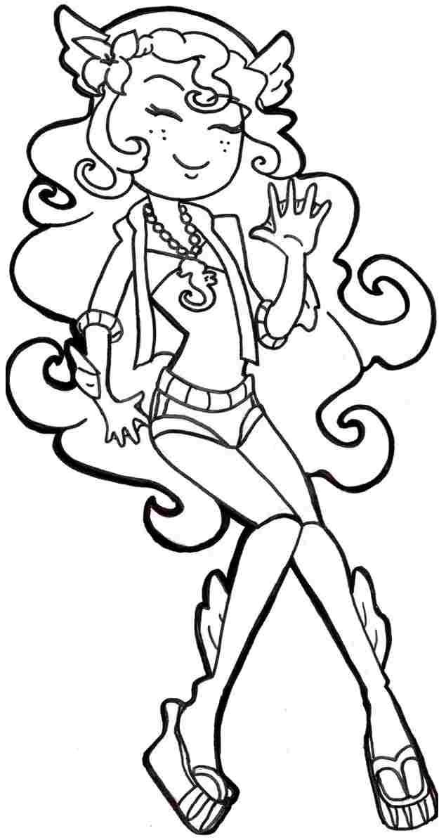 Monster High Coloring Pages Lagoona Blue - Coloring Home