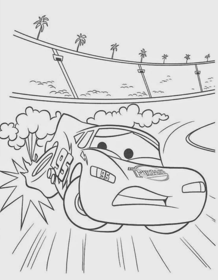 Lightning Mcqueen Coloring Pages Pdf