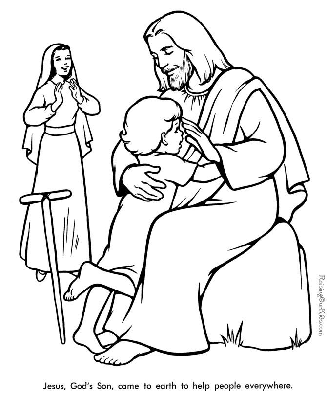 Religious Coloring Books Jesus – Bible coloring pages to print 027 