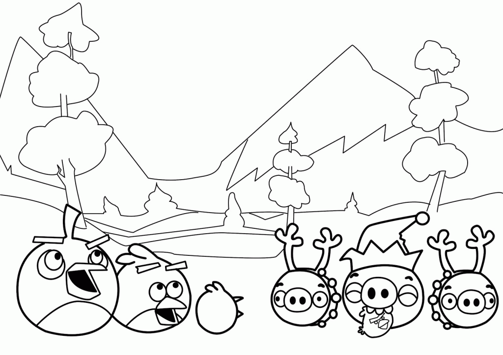 to print for kids angry birds coloring pages