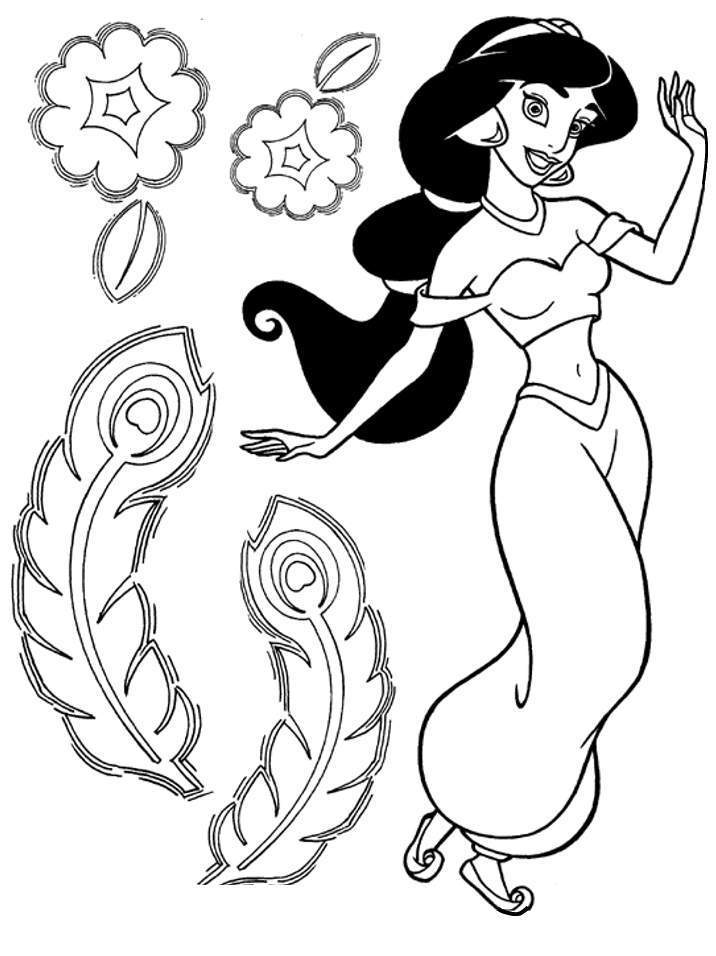 Free Free 276 Free Printable Princess Jasmine Coloring Pages SVG PNG EPS DXF File