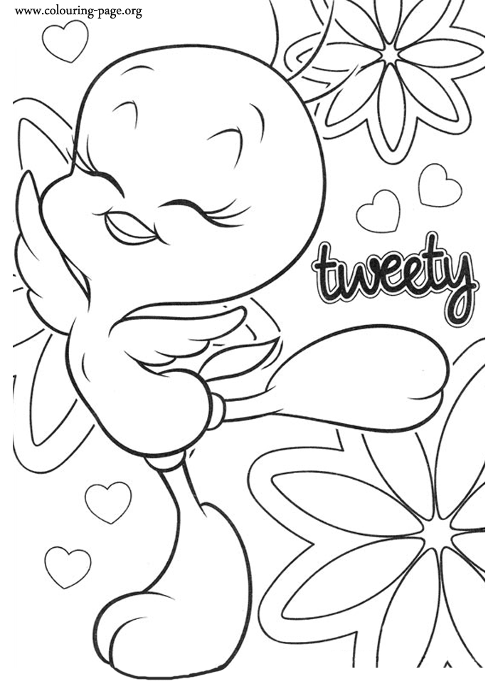 Tweety Bird Coloring Pages To Print Coloring Home