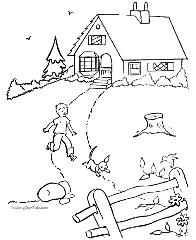 House coloring pictures 003
