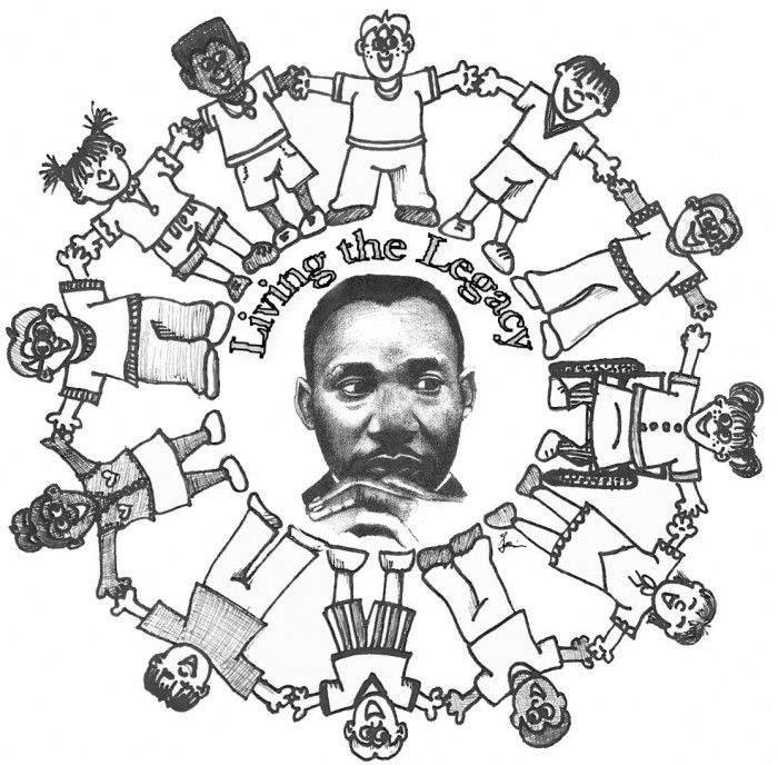 Martin Luther King Coloring Page Kids