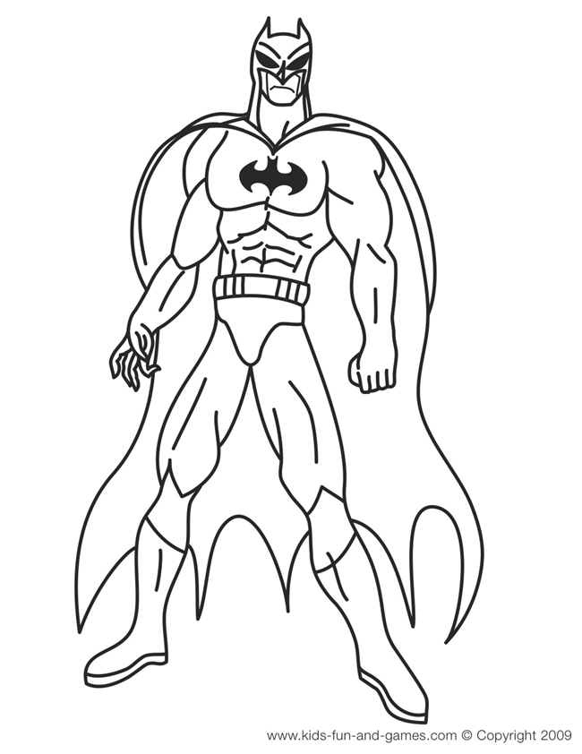 Free Printable Batman Coloring Page