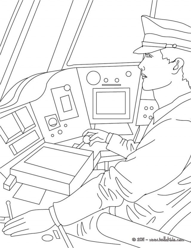 TRAIN STATION JOBS Coloring Pages Train Driver 247779 Job Coloring 
