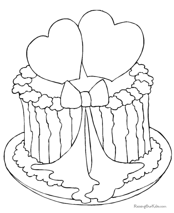 Free Valentine Day Coloring Pages - 007