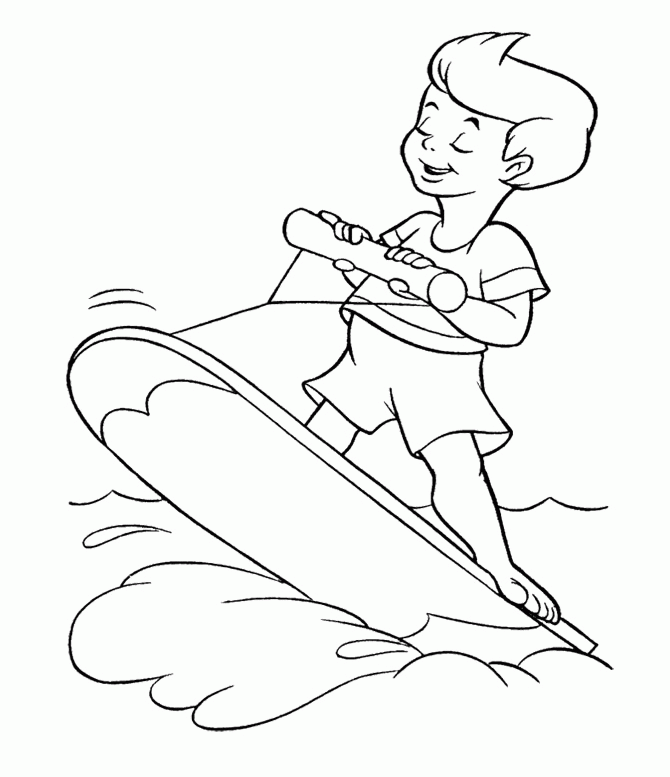 Summer Holiday Vacation Coloring Pages - Summer Coloring Pages 