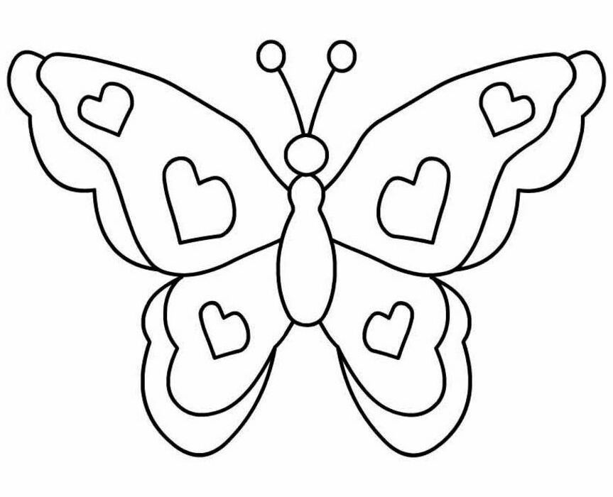 Butterfly Coloring Pages Page 1 | Cartoon Coloring Pages